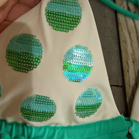 Victoria's Secret Triangle Sequin Bikini Top - Picture 5 of 11